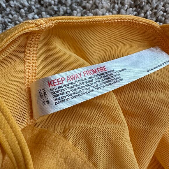 Free People Movement Suns Out yellow strappy crop cami size XS - Picture 5 of 8